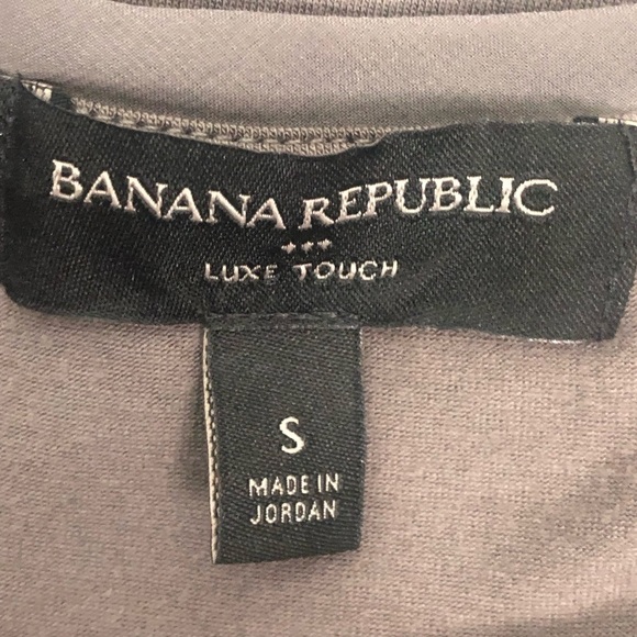 Banana Republic dark grey luxe touch tee short sleeve scoop neck S - Picture 5 of 8